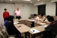 Mr Brian MacLean instructing the participants at the Social English Workshop